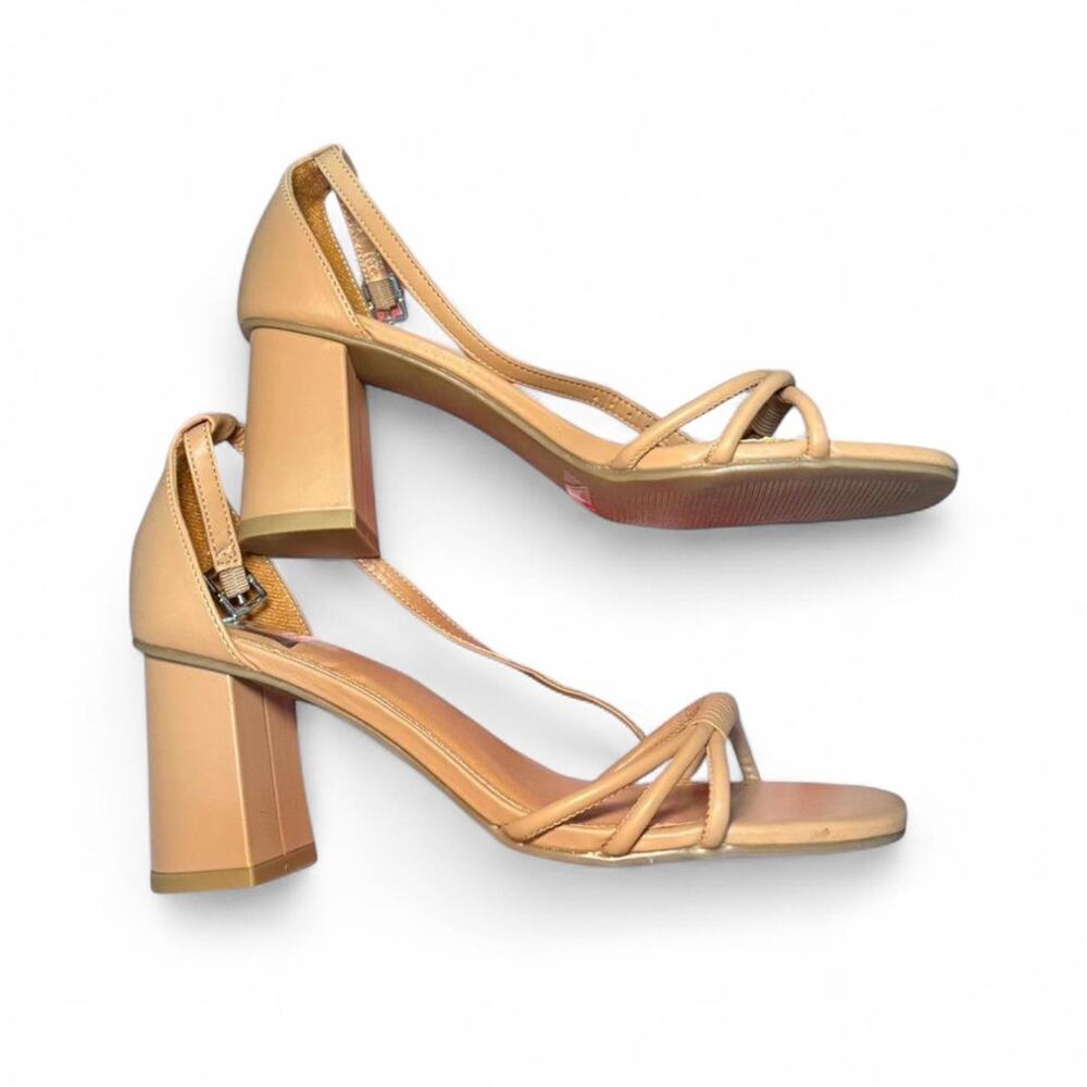 Tan block heel